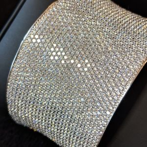 Diamonique CZ Pave Cuff Bracelet